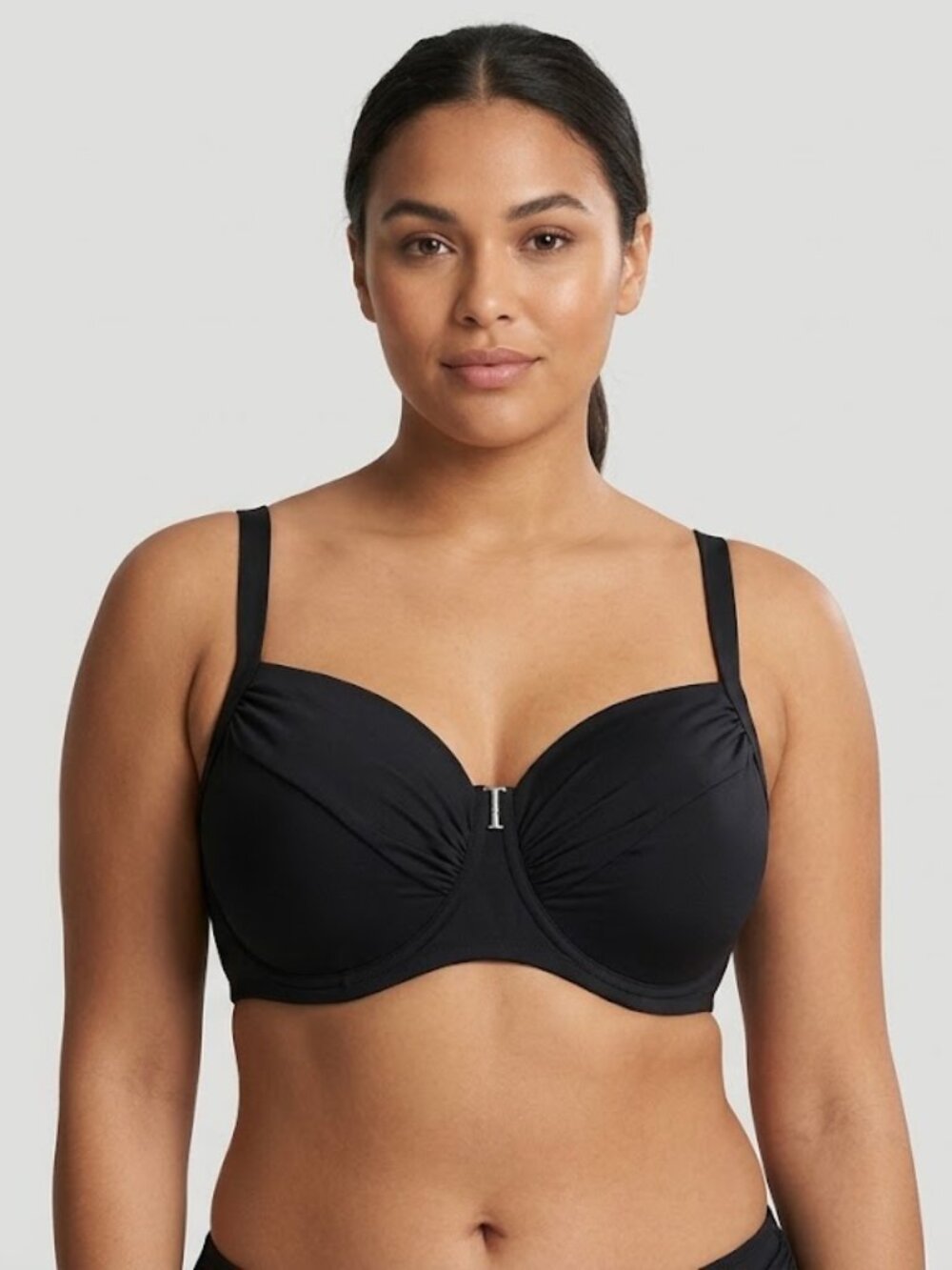 Lands End Black Underwire Bikini Top NWT